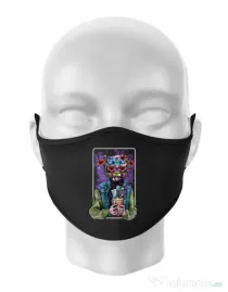 Masca personalizata reutilizabila Human milenial Negru