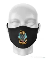 Masca personalizata reutilizabila I am a freak Negru