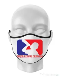 Masca personalizata reutilizabila Major league Alb