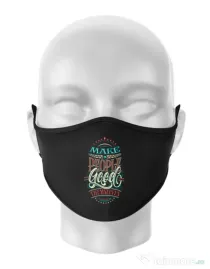 Masca personalizata reutilizabila Make people feel good Negru