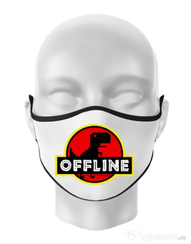 Masca personalizata reutilizabila Offline Alb