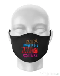 Masca personalizata reutilizabila Raver Negru