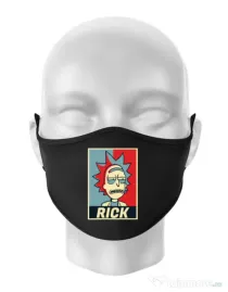 Masca personalizata reutilizabila Rick Negru