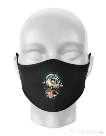 Masca personalizata reutilizabila Skull Movie Negru