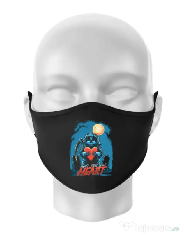 Masca personalizata reutilizabila Steal Heart Negru
