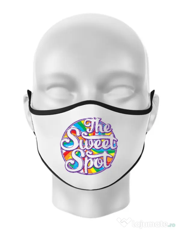 Masca personalizata reutilizabila The sweet spot Alb