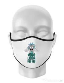 Masca personalizata reutilizabila Wubba Lubba Dub Dub Alb
