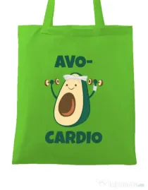 Sacosa din panza Avo-cardio Verde mar