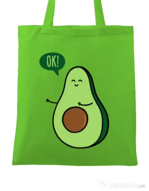 Sacosa din panza Avocuddle 2 Verde mar