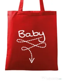 Sacosa din panza Baby Rosu