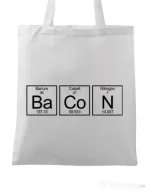 Sacosa din panza Bacon formula Alb
