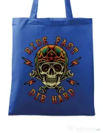 Sacosa din panza Bad rider Albastru regal