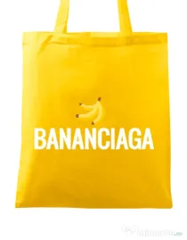 Sacosa din panza Bananciaga Galben