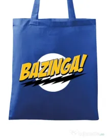 Sacosa din panza Bazinga Albastru regal
