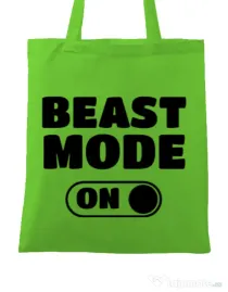 Sacosa din panza Beast mode Verde mar