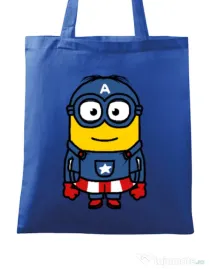 Sacosa din panza Captain minion Albastru regal