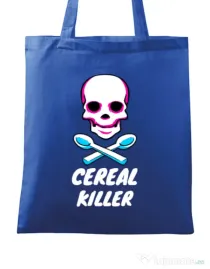 Sacosa din panza Cereal killer Albastru regal