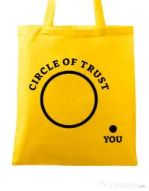 Sacosa din panza Circle of trust Galben