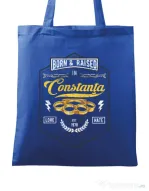 Sacosa din panza Constanta Albastru regal
