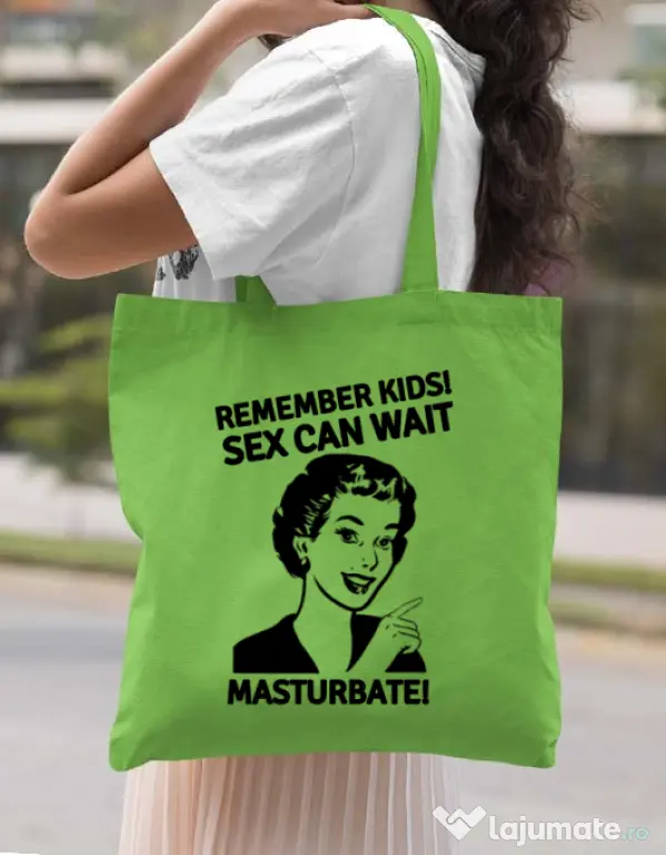 Sacosa din panza Cool advice Verde mar