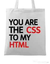 Sacosa din panza CSS to HTML Alb