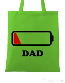 Sacosa din panza Dad battery Verde mar