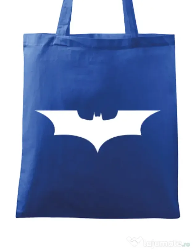 Sacosa din panza Dark knight Albastru regal