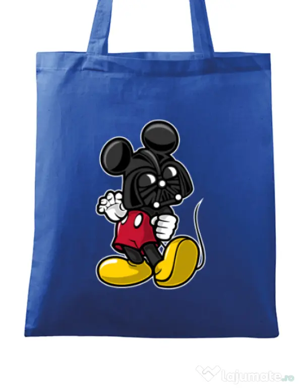 Sacosa din panza Darkmouse Albastru regal