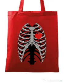 Sacosa din panza Dead lover Rosu