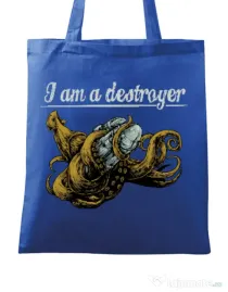 Sacosa din panza Destroyer Albastru regal