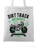 Sacosa din panza Dirt Track Alb
