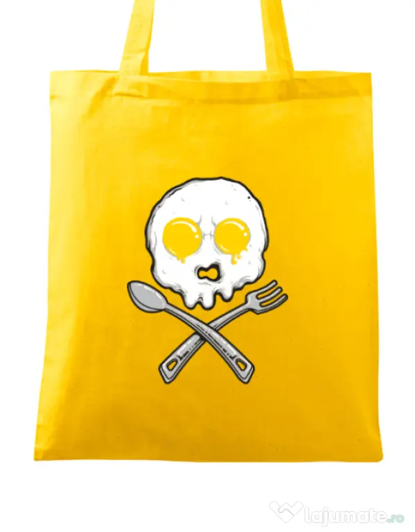 Sacosa din panza Eggskull Galben