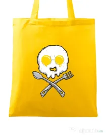 Sacosa din panza Eggskull Galben