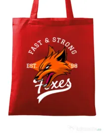 Sacosa din panza Fast and strong Rosu