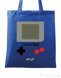 Sacosa din panza Game boy Albastru regal