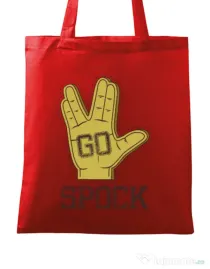 Sacosa din panza Go spock Rosu
