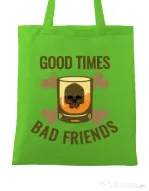 Sacosa din panza Good times Verde mar