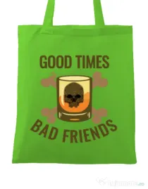 Sacosa din panza Good times Verde mar