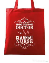 Sacosa din panza Great nurse Rosu