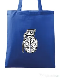 Sacosa din panza Grenade Brain Albastru regal