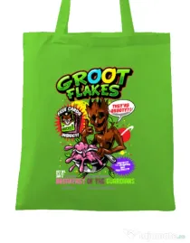 Sacosa din panza Groot flakes Verde mar