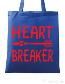 Sacosa din panza Heart breaker Albastru regal