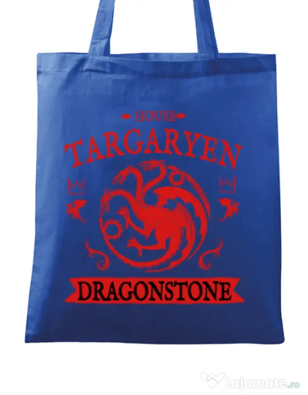 Sacosa din panza House Targaryen Albastru regal