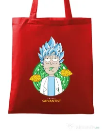 Sacosa din panza I'm just saiyantist Rosu