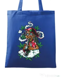 Sacosa din panza Jamaican Albastru regal