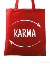 Sacosa din panza Karma Rosu