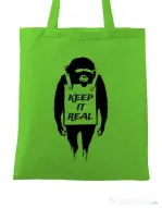 Sacosa din panza Keep it real Verde mar