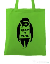 Sacosa din panza Keep it real Verde mar