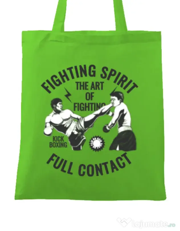 Sacosa din panza Kick boxing Verde mar