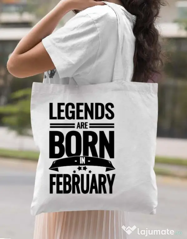 Sacosa din panza Legends Alb